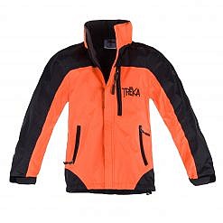 Kids Gorak Shep Unisex Outershell Jacket - Orange / Black Front
