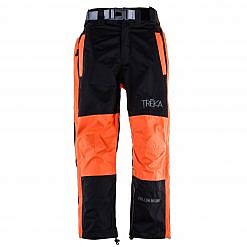 Kids Unisex Gorak Shep Outershell Pants - Orange / Black Front