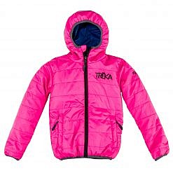 The Lukla Kids Unisex Insulated Jacket - Pink Front
