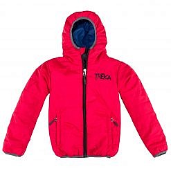 The Lukla Kids Unisex Insulated Jacket - Red Front