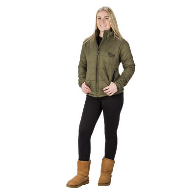 The Pumori Women's Insulated Jacket - Green Model Front