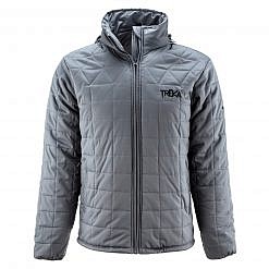Men's Pumori Insulated Jacket Grey Checked Front