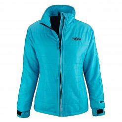 Women's Spring Fall Jacket Khumbu 100 GSM Insulated Jacket - Aqua Blue Front