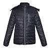 Treka Men's Annapurna Winter Insulated Jacket - 300 GSM- Black Front View