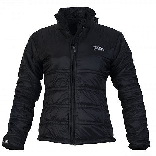 TREQA Women's Dablam Insulated Jacket 150 GSM CCS - Black - Front View