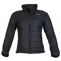 TREQA Women's Khumbu Insulated Jacket 100 GSM CCS - Black - Front View