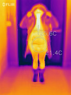 Thermal Photo of Regal Parka Partly Open