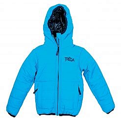 TREQA Kids Lukla Unisex Insulated Jacket 200 GSM- Blue - Front View
