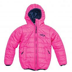 TREQA Kids Lukla Unisex Insulated Jacket 200 GSM- Pink - Front View